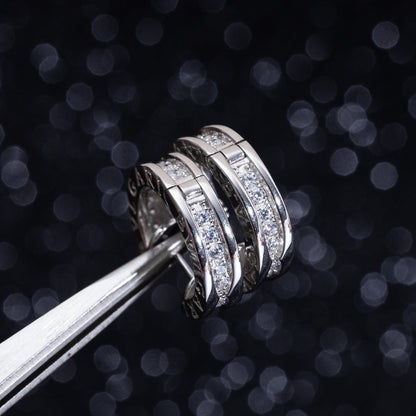 [⭐Haelin Jewelry]ZERO 1 MINI SILVER DIAMOND EARRINGS
