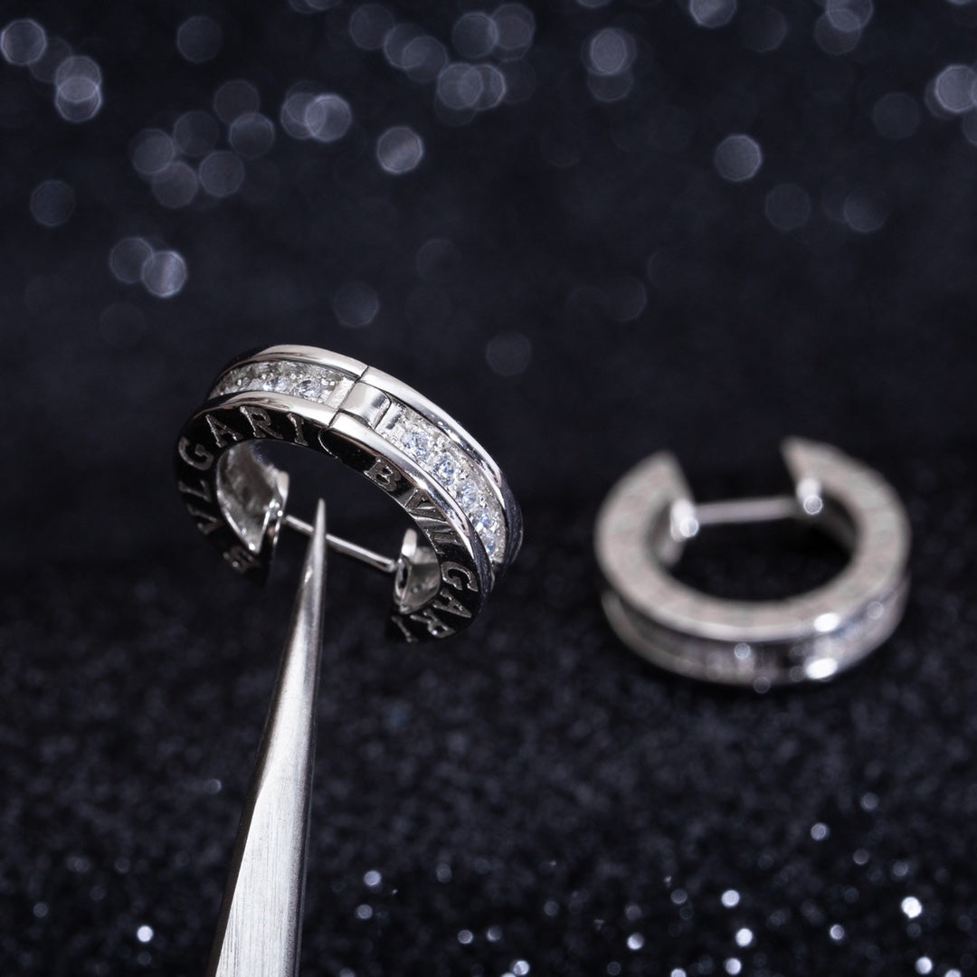 [⭐Haelin Jewelry]ZERO 1 MINI SILVER DIAMOND EARRINGS