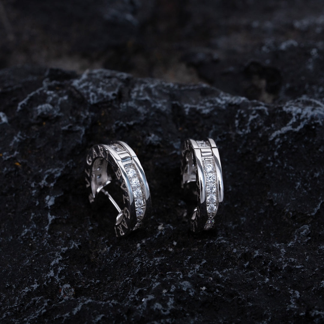 [⭐Haelin Jewelry]ZERO 1 MINI SILVER DIAMOND EARRINGS