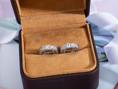 [⭐Haelin Jewelry]ZERO 1 MINI SILVER DIAMOND EARRINGS