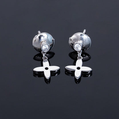 [⭐Haelin Jewelry]VIDYLLE SILVER DIAMOND MINI DROP EARRINGS