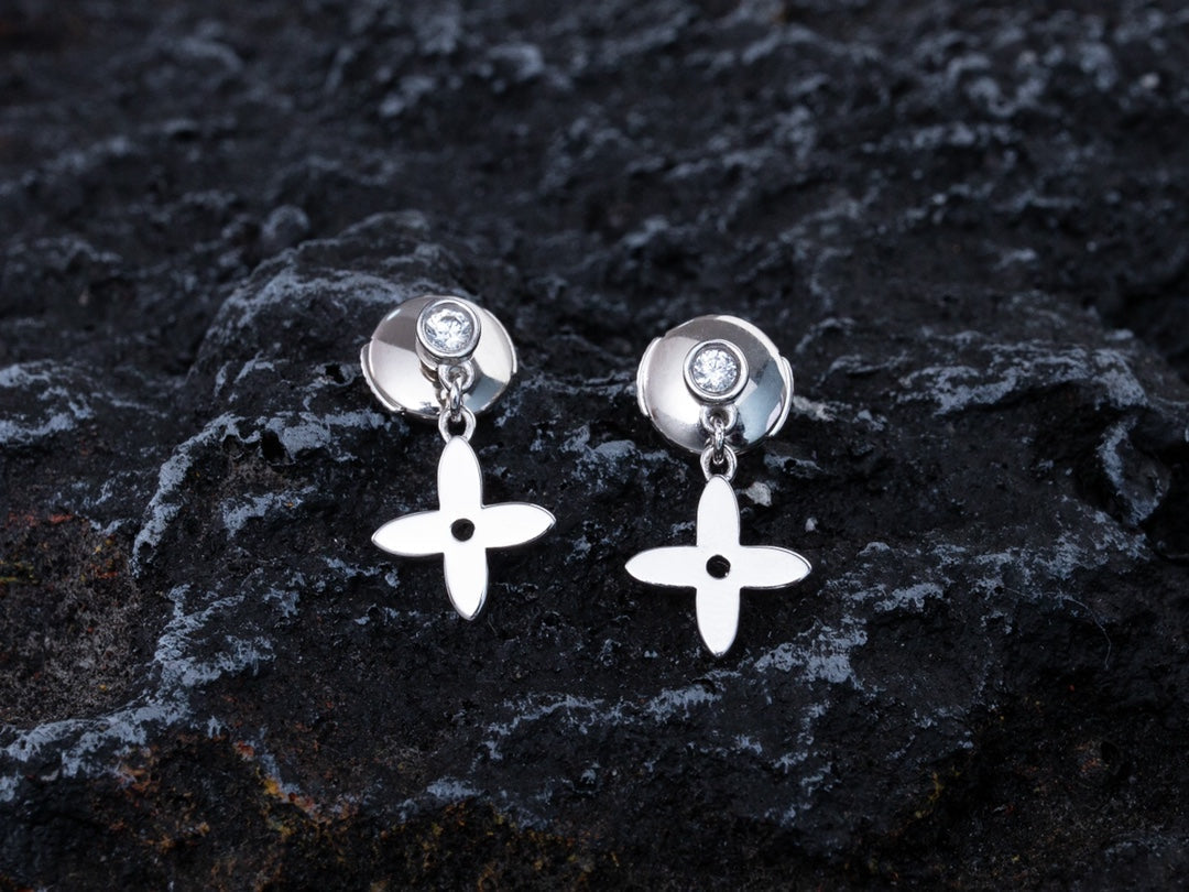 [⭐Haelin Jewelry]VIDYLLE SILVER DIAMOND MINI DROP EARRINGS
