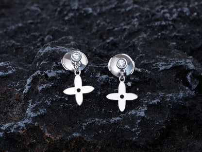 [⭐Haelin Jewelry]VIDYLLE SILVER DIAMOND MINI DROP EARRINGS