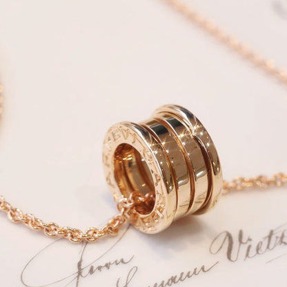 [⭐Haelin Jewelry]ZERO 1 PINK GOLD NECKLACE