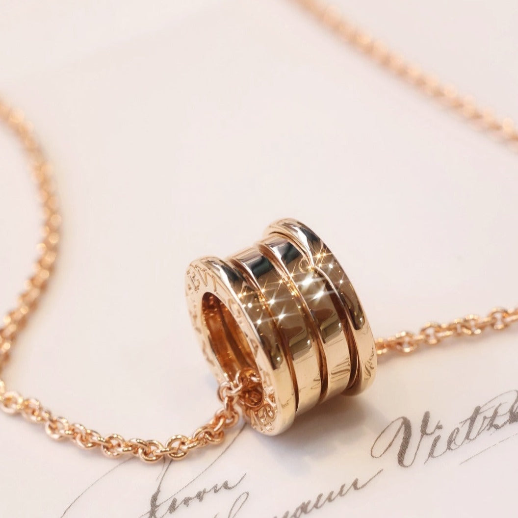 [⭐Haelin Jewelry]ZERO 1 PINK GOLD NECKLACE