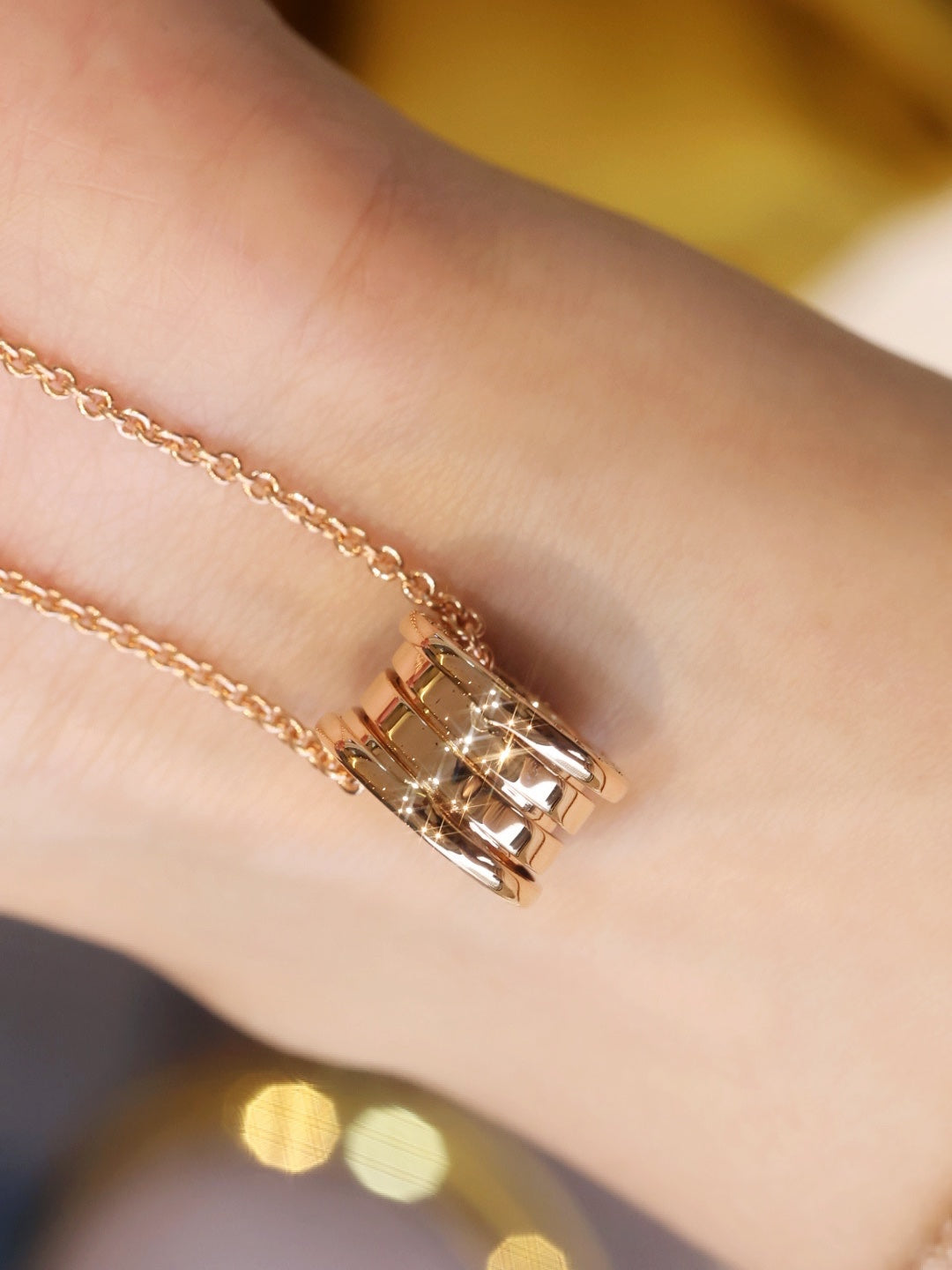 [⭐Haelin Jewelry]ZERO 1 PINK GOLD NECKLACE