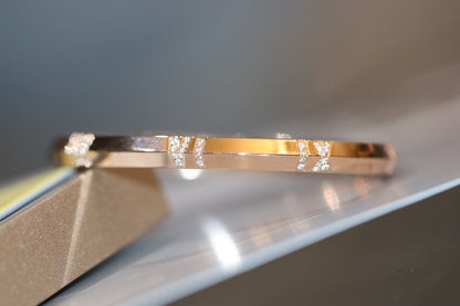 [Haelin Jewelry]ATLAS X PINK GOLD BRACELET