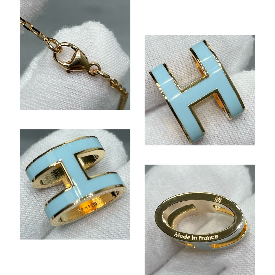 [⭐Haelin Jewelry]POP H SKY BLUE NECKLACE