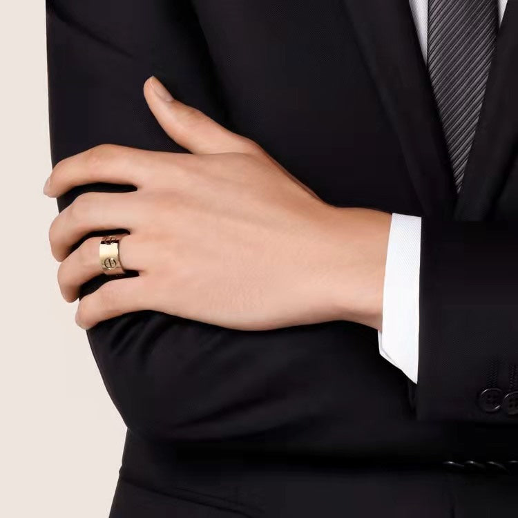 [⭐Haelin Jewelry]LOVE 11MM LARGE RING