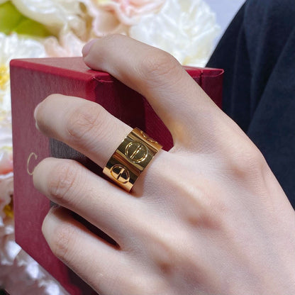 [⭐Haelin Jewelry]LOVE 11MM LARGE RING