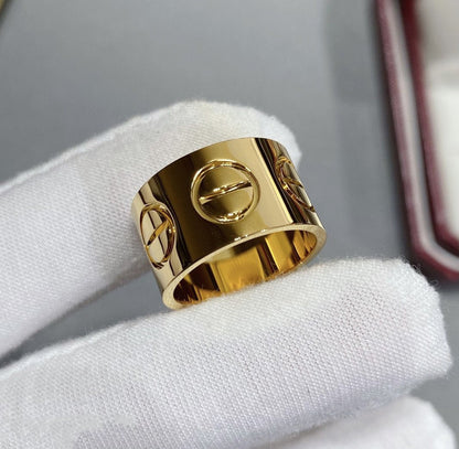 [⭐Haelin Jewelry]LOVE 11MM LARGE RING