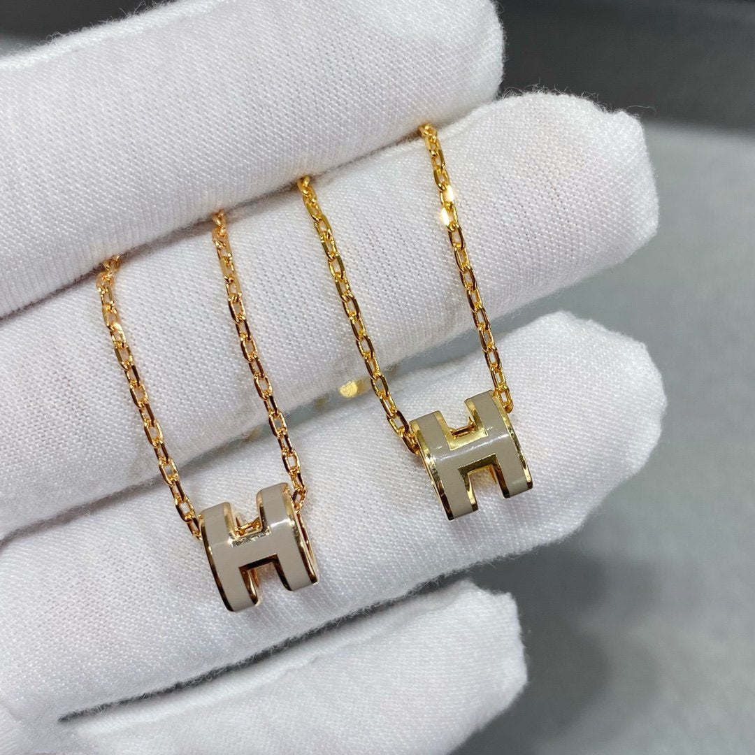 [⭐Haelin Jewelry]MINI POP H NECKLACE