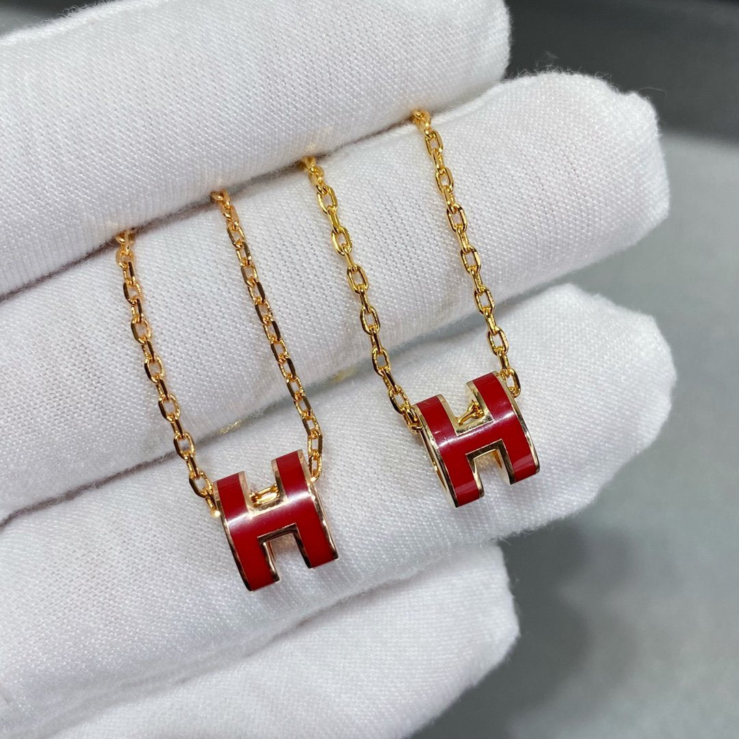 [⭐Haelin Jewelry]MINI POP H NECKLACE