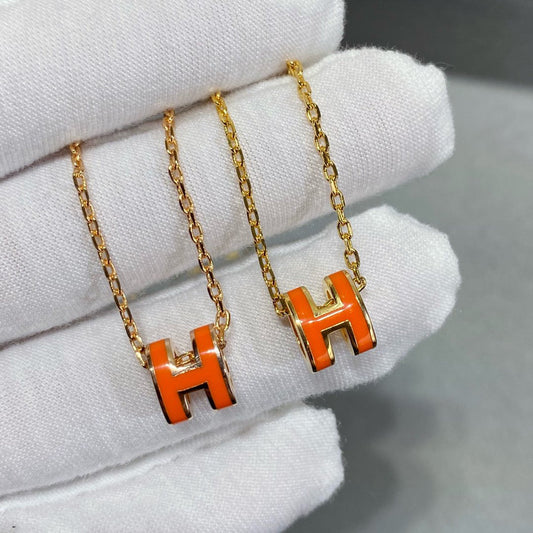 [⭐Haelin Jewelry]MINI POP H NECKLACE
