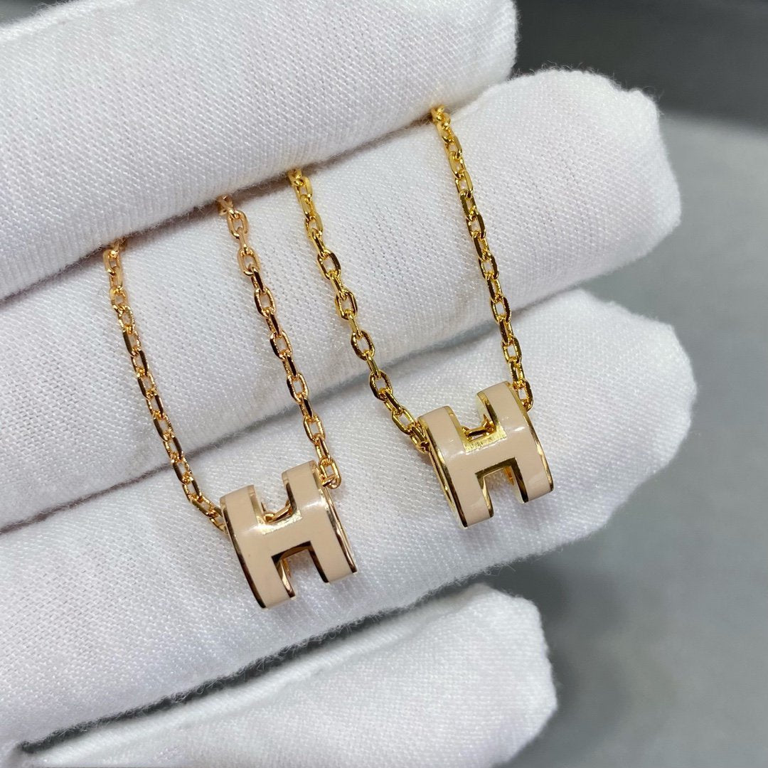 [⭐Haelin Jewelry]MINI POP H NECKLACE