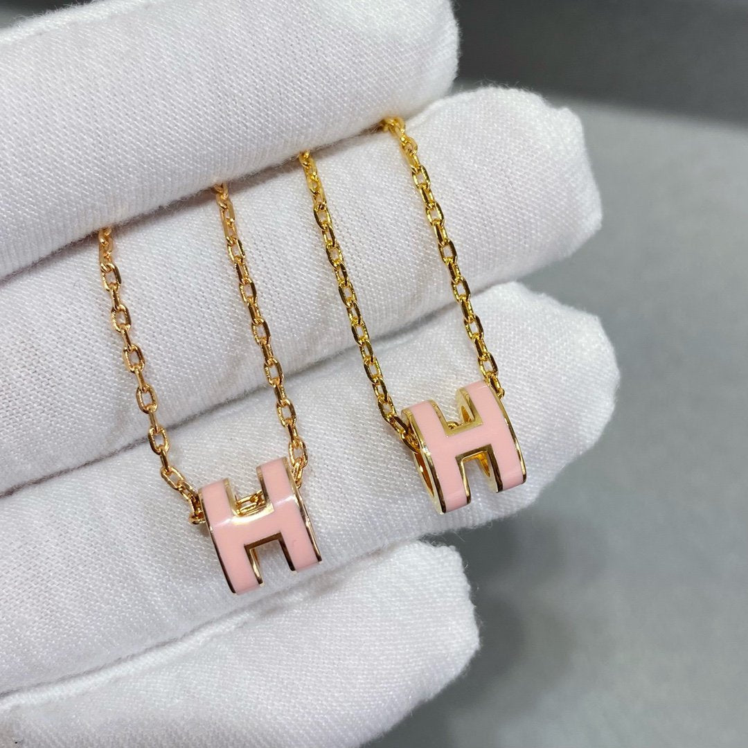[⭐Haelin Jewelry]MINI POP H NECKLACE