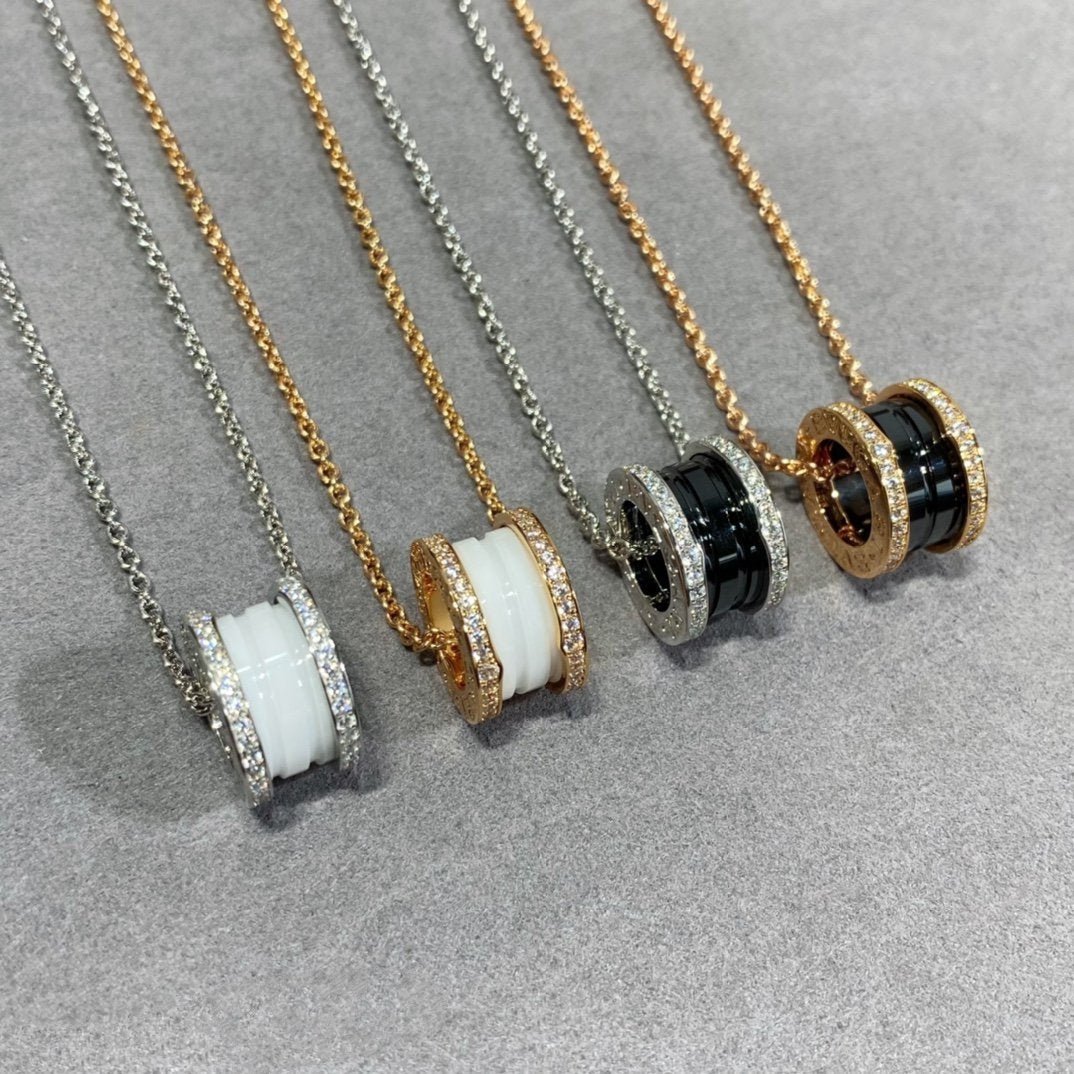 [⭐Haelin Jewelry]ZERO 1 DIAMOND CERAMIC NECKLACE