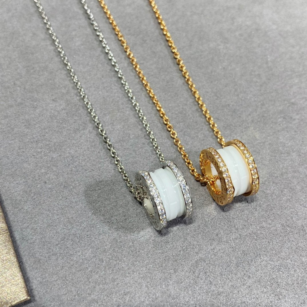 [⭐Haelin Jewelry]ZERO 1 DIAMOND CERAMIC NECKLACE
