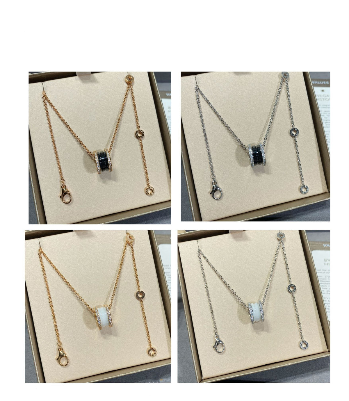 [⭐Haelin Jewelry]ZERO 1 DIAMOND CERAMIC NECKLACE