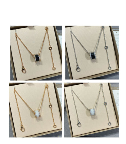 [⭐Haelin Jewelry]ZERO 1 DIAMOND CERAMIC NECKLACE