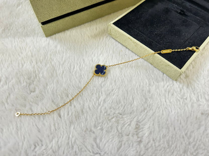 [⭐Haelin Jewelry]CLOVER 1 MOTIF PIETERSITE BRACELET