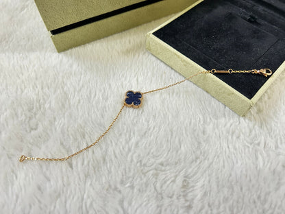 [⭐Haelin Jewelry]CLOVER 1 MOTIF PIETERSITE BRACELET