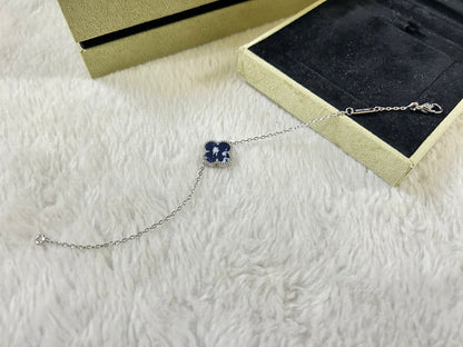 [⭐Haelin Jewelry]CLOVER 1 MOTIF PIETERSITE BRACELET