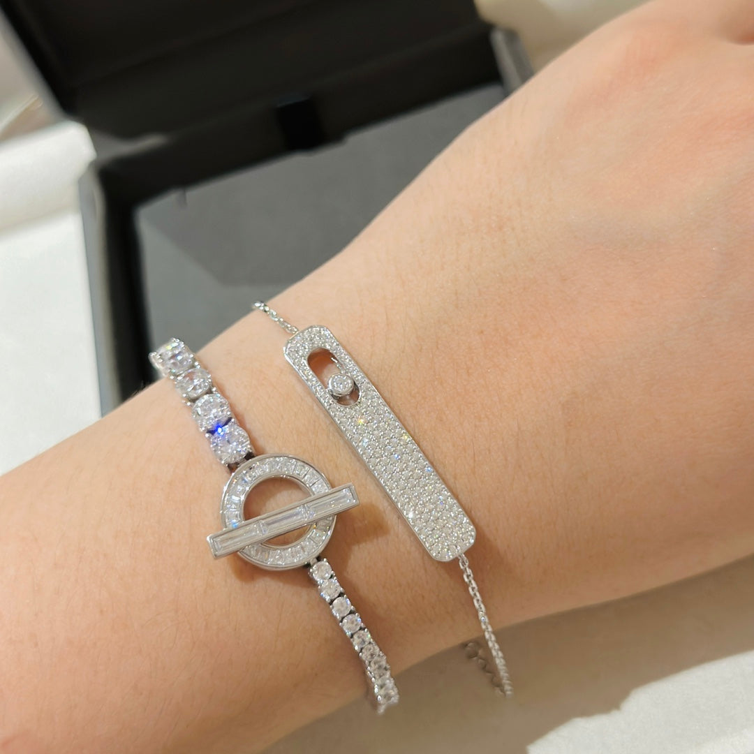 [⭐Haelin Jewelry]MOVE CLASSIQUE DIAMOND PAVED BRACELET