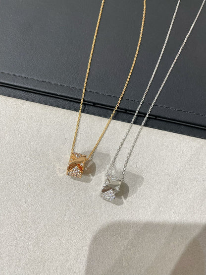 [⭐Haelin Jewelry]LIENS EVIDENCE DIAMOND PAVED NECKLACE