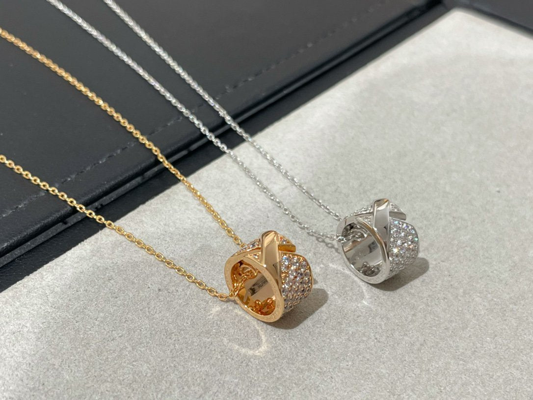 [⭐Haelin Jewelry]LIENS EVIDENCE DIAMOND PAVED NECKLACE