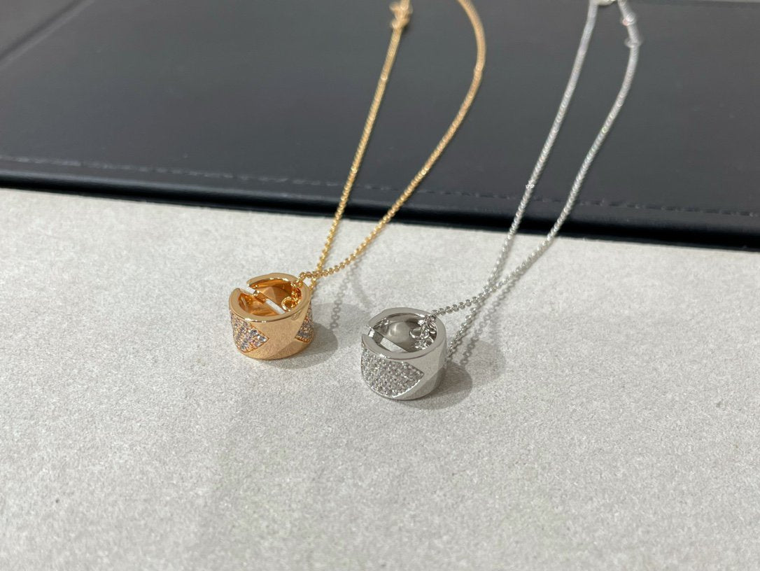 [⭐Haelin Jewelry]LIENS EVIDENCE DIAMOND PAVED NECKLACE