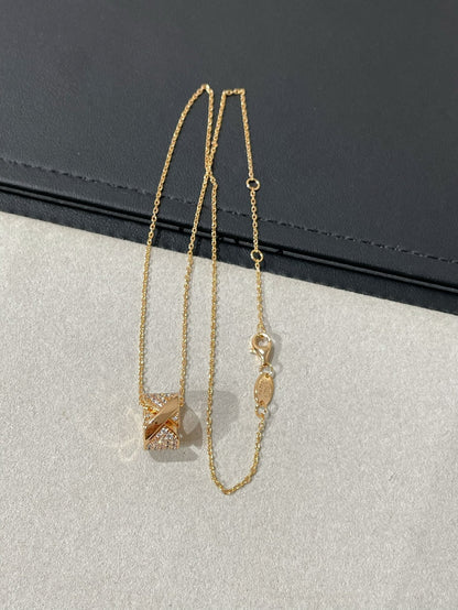 [⭐Haelin Jewelry]LIENS EVIDENCE DIAMOND PAVED NECKLACE