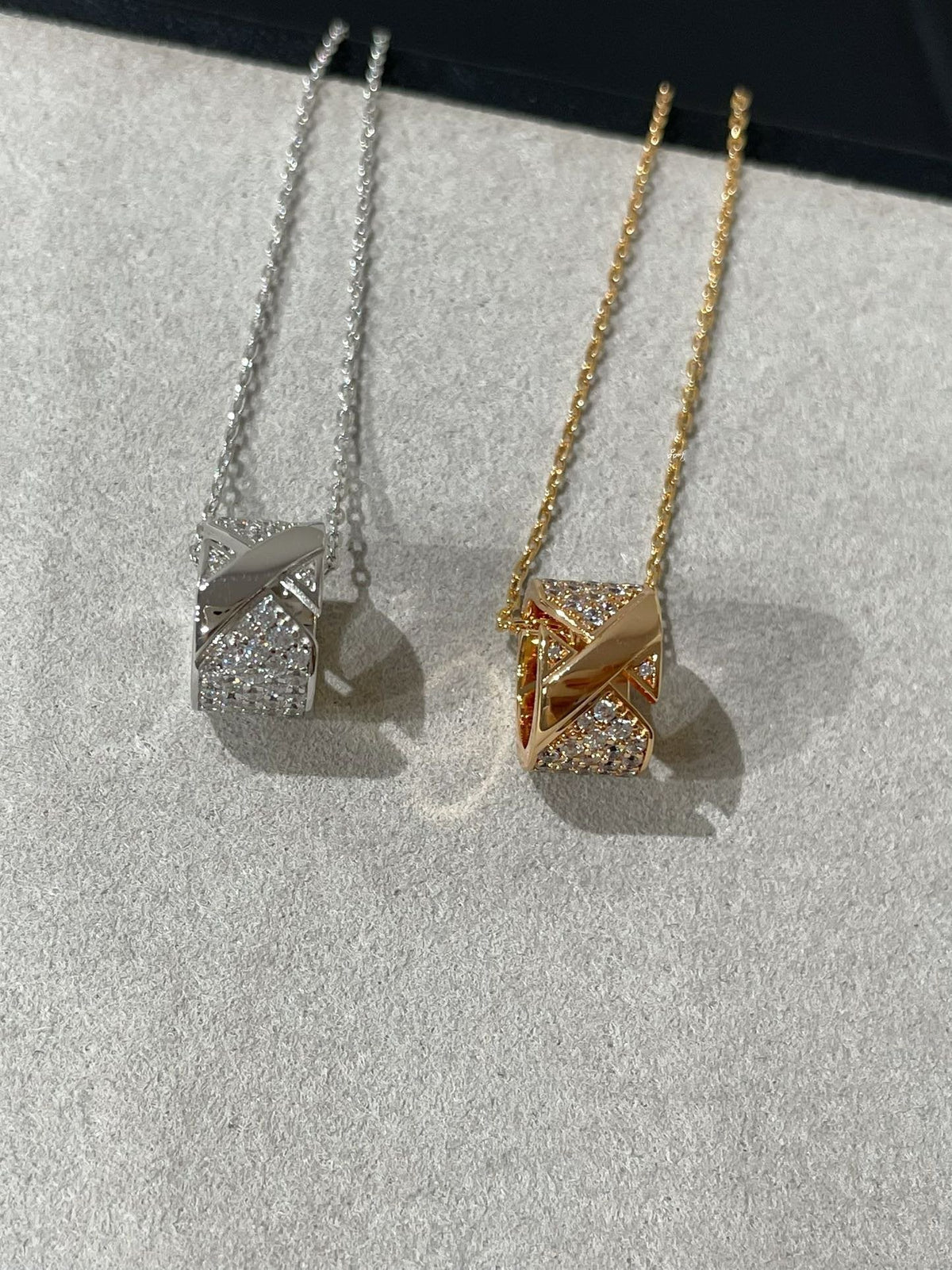 [⭐Haelin Jewelry]LIENS EVIDENCE DIAMOND PAVED NECKLACE