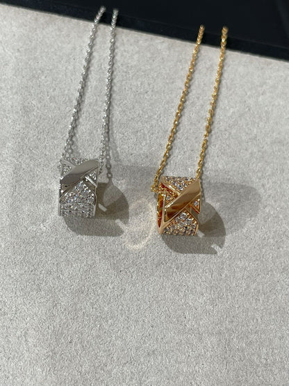 [⭐Haelin Jewelry]LIENS EVIDENCE DIAMOND PAVED NECKLACE