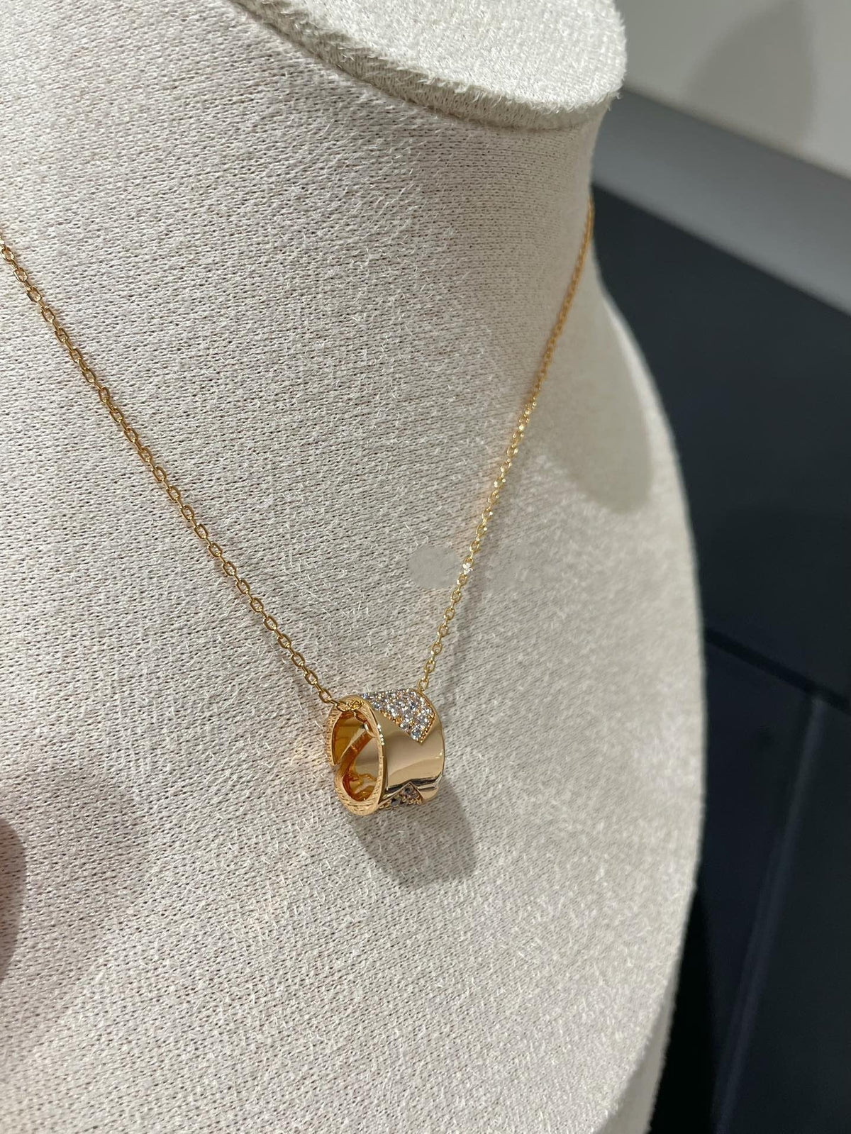 [⭐Haelin Jewelry]LIENS EVIDENCE DIAMOND PAVED NECKLACE