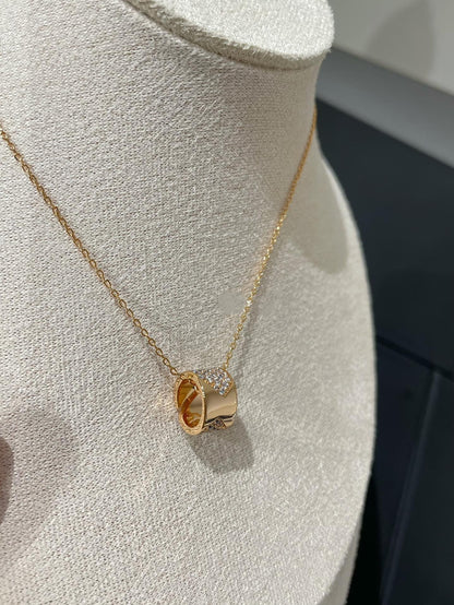 [⭐Haelin Jewelry]LIENS EVIDENCE DIAMOND PAVED NECKLACE