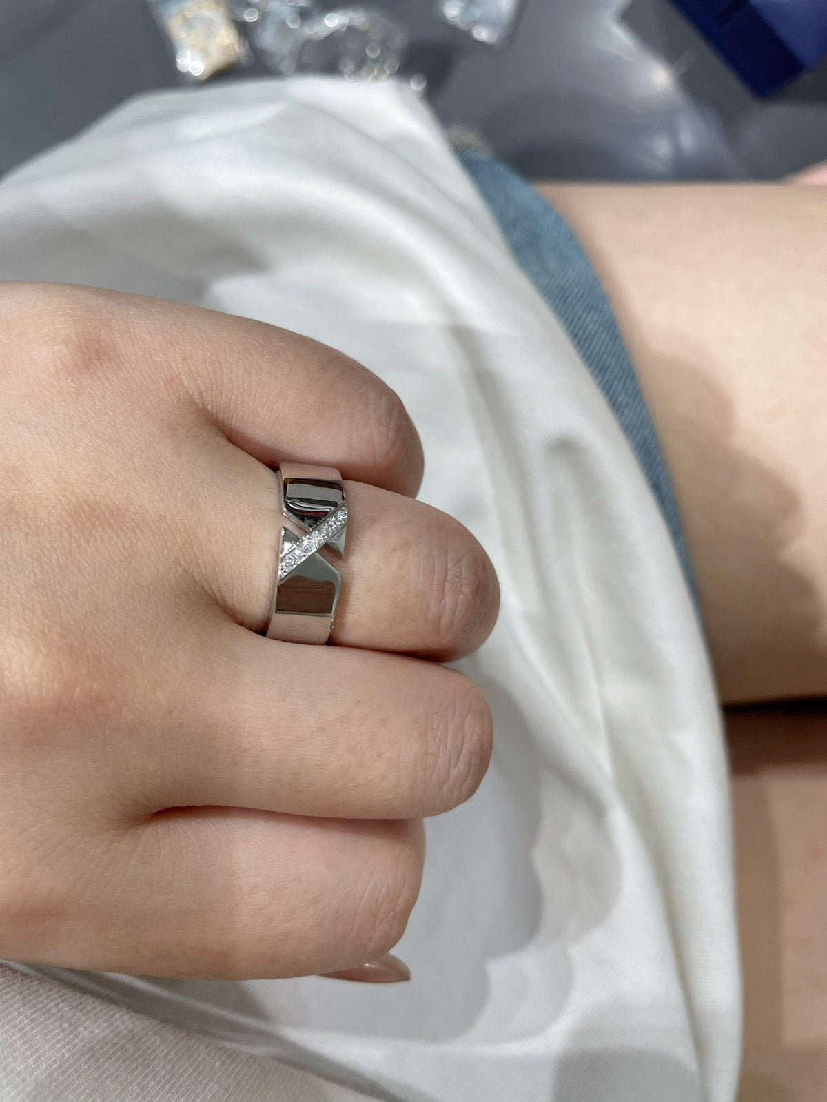 [⭐Haelin Jewelry]LIENS EVIDENCE DIAOMOND RING