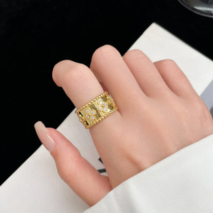 [⭐Haelin Jewelry]PERLEE DIAMOND LARGE RING
