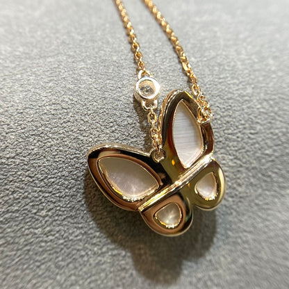 [⭐Haelin Jewelry]BUTTERFLY MOP DIAMOND NECKLACE