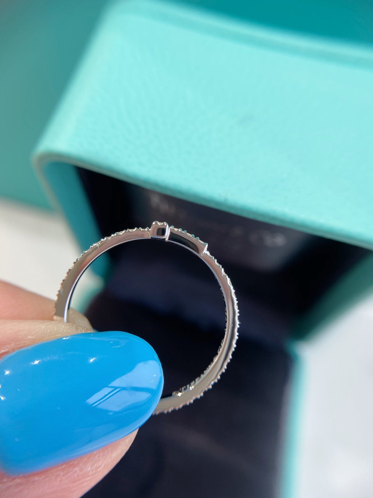 [Haelin Jewelry]T SMALL RING DIAMOND SILVER
