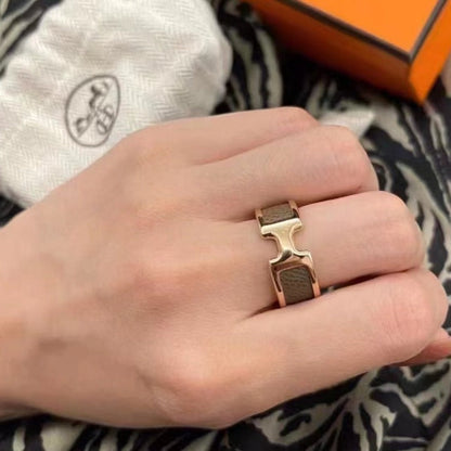 [⭐Haelin Jewelry]OLYMPE PINK GOLD RING