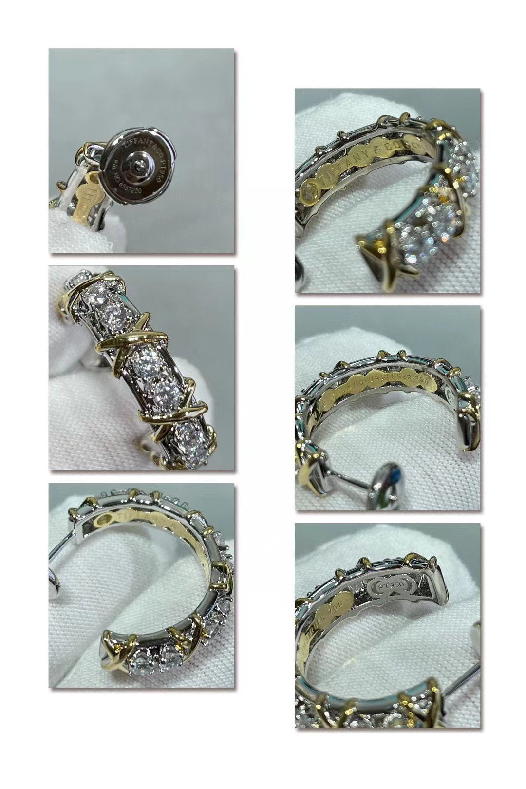 [Haelin Jewelry]SCHLUMBERGER GOLD DIAMOND EARRINGS