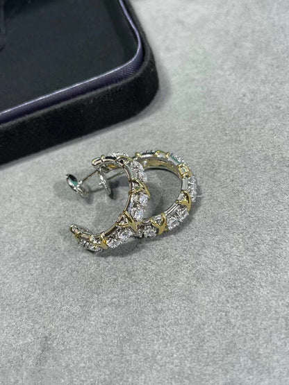 [Haelin Jewelry]SCHLUMBERGER GOLD DIAMOND EARRINGS