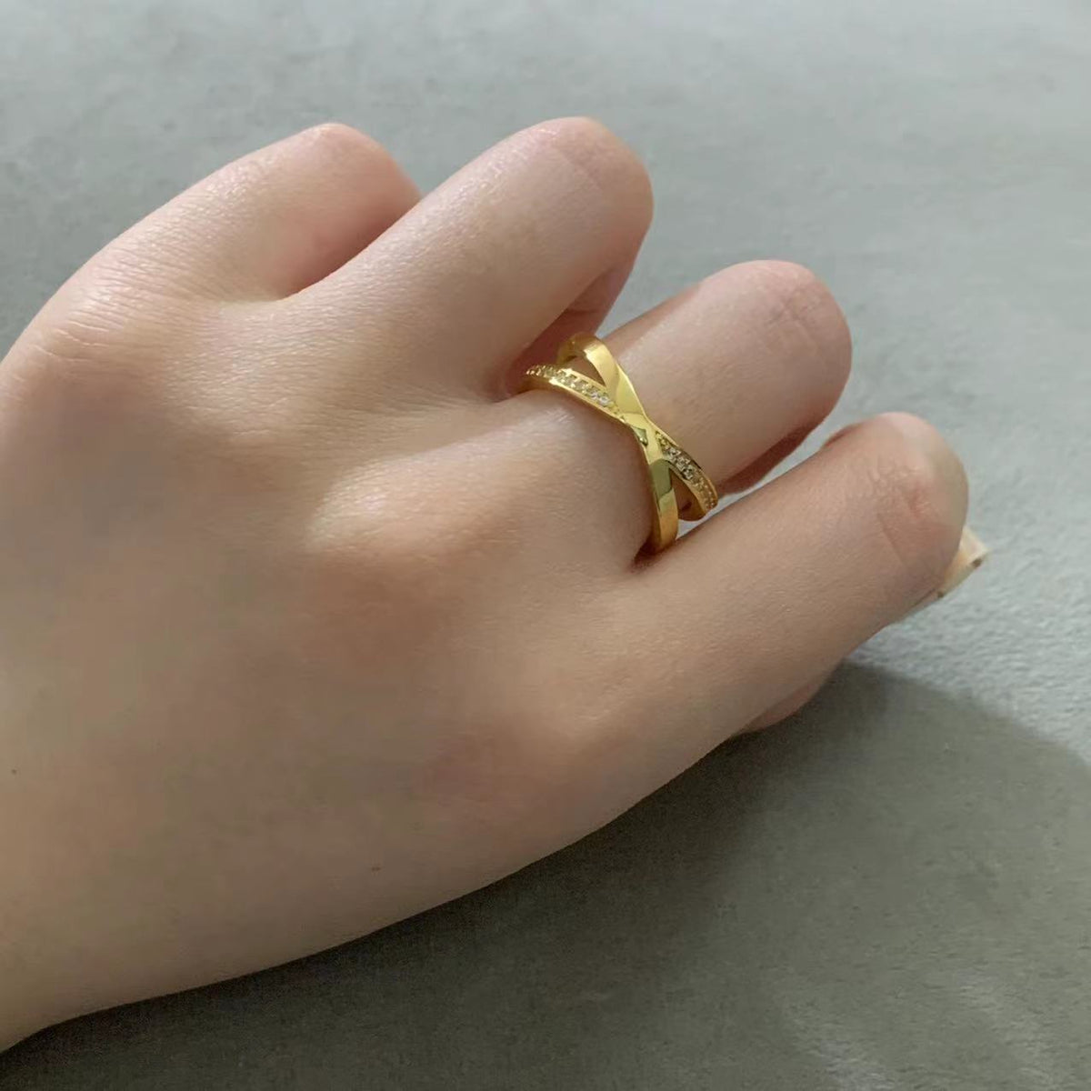 [Haelin Jewelry]ATLAS X DIAMOND RING