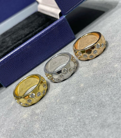 [⭐Haelin Jewelry]BEE LOVE DIAMOND LARGE RING
