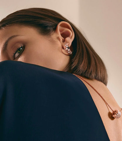 [⭐Haelin Jewelry]BEE LOVE DIAMOND HOOP EARRINGS
