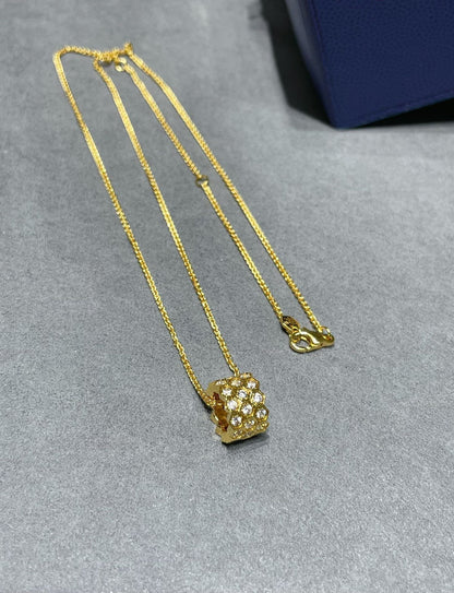 [⭐Haelin Jewelry]BEE LOVE DIAMOND PAVED 3 ROW NECKLACE