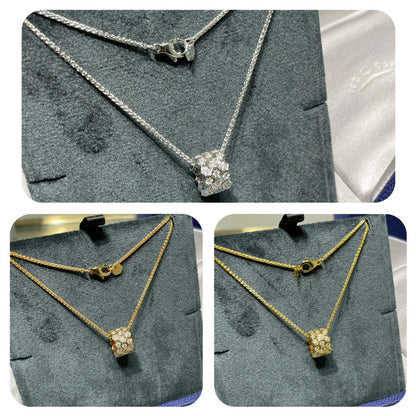 [⭐Haelin Jewelry]BEE LOVE DIAMOND PAVED 3 ROW NECKLACE