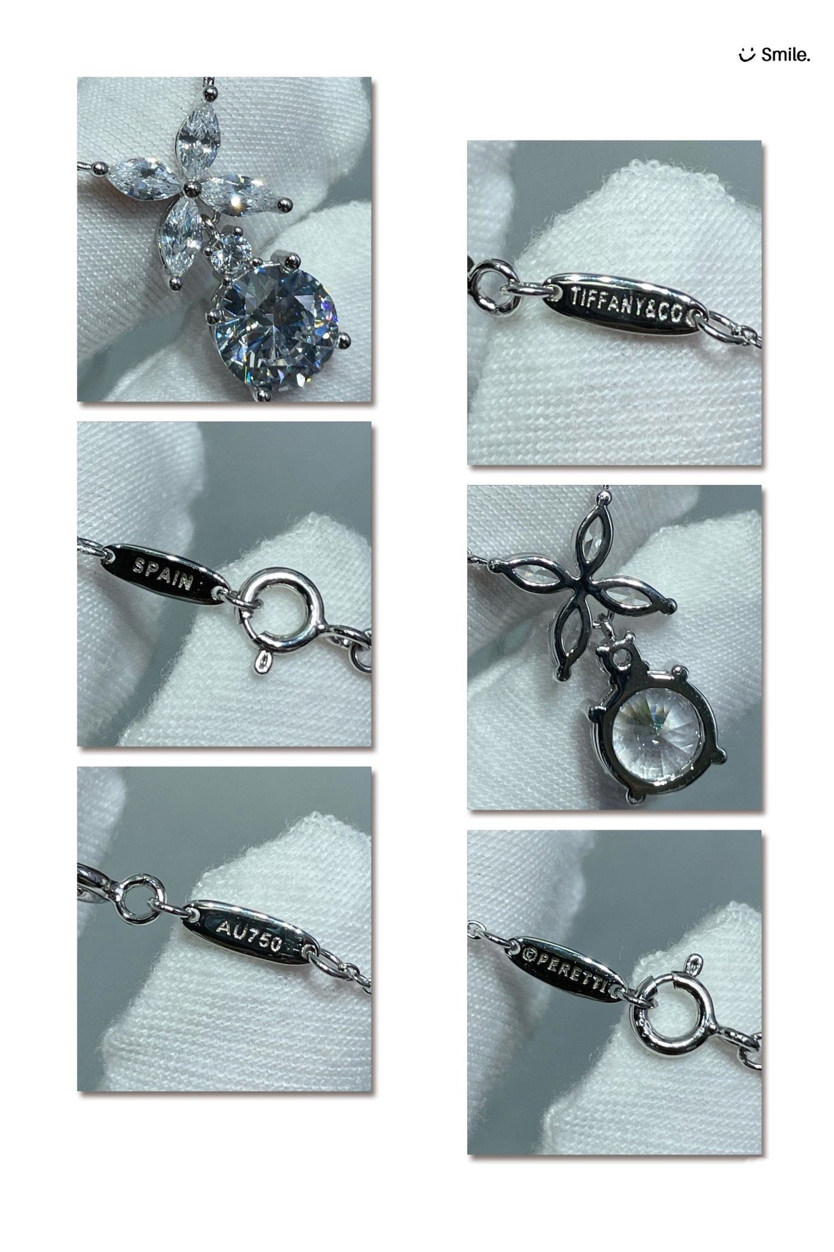 [Haelin Jewelry]VICTORIA PENDANT SILVER DIAMOND NECKLACE