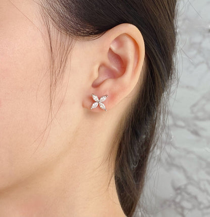 [Haelin Jewelry]VICTORIA SILVER DIAMOND STUD MINI EARRINGS